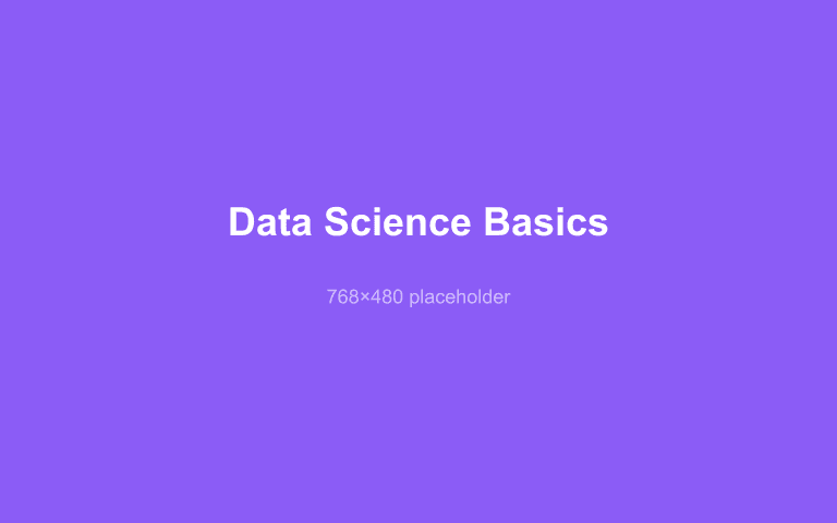 Data Science Basics course thumbnail