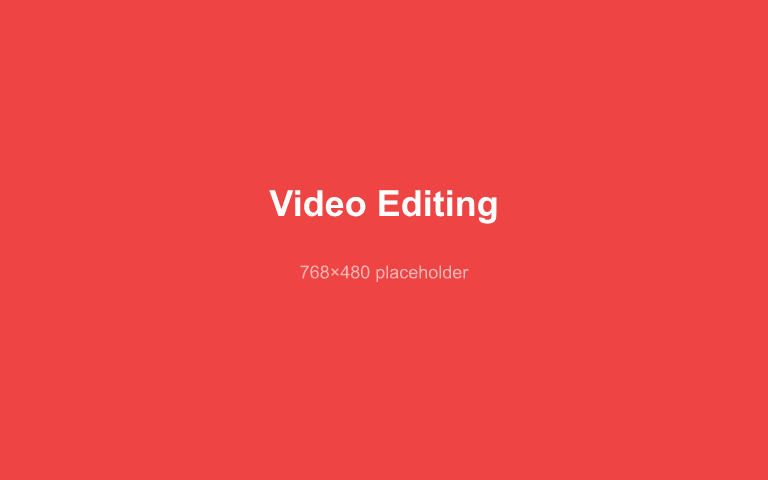 Video Editing course thumbnail